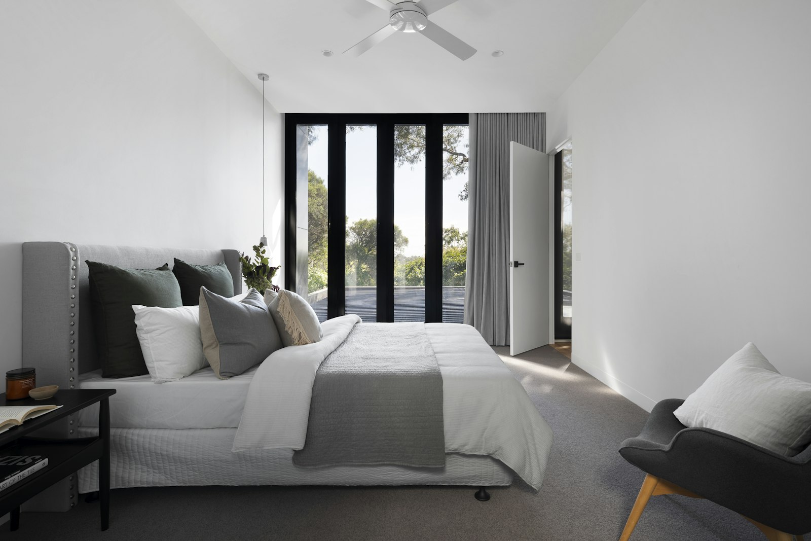Bedroom with patio doors